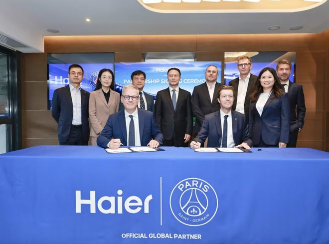 浦、巴黎圣日尔曼全球合作伙伴j9平台：海尔公司成为利物(图2)